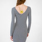 Patrizia Pepe Monochrome Striped Dress