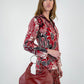 Barneys NYC Oxblood Leather Ring Purse