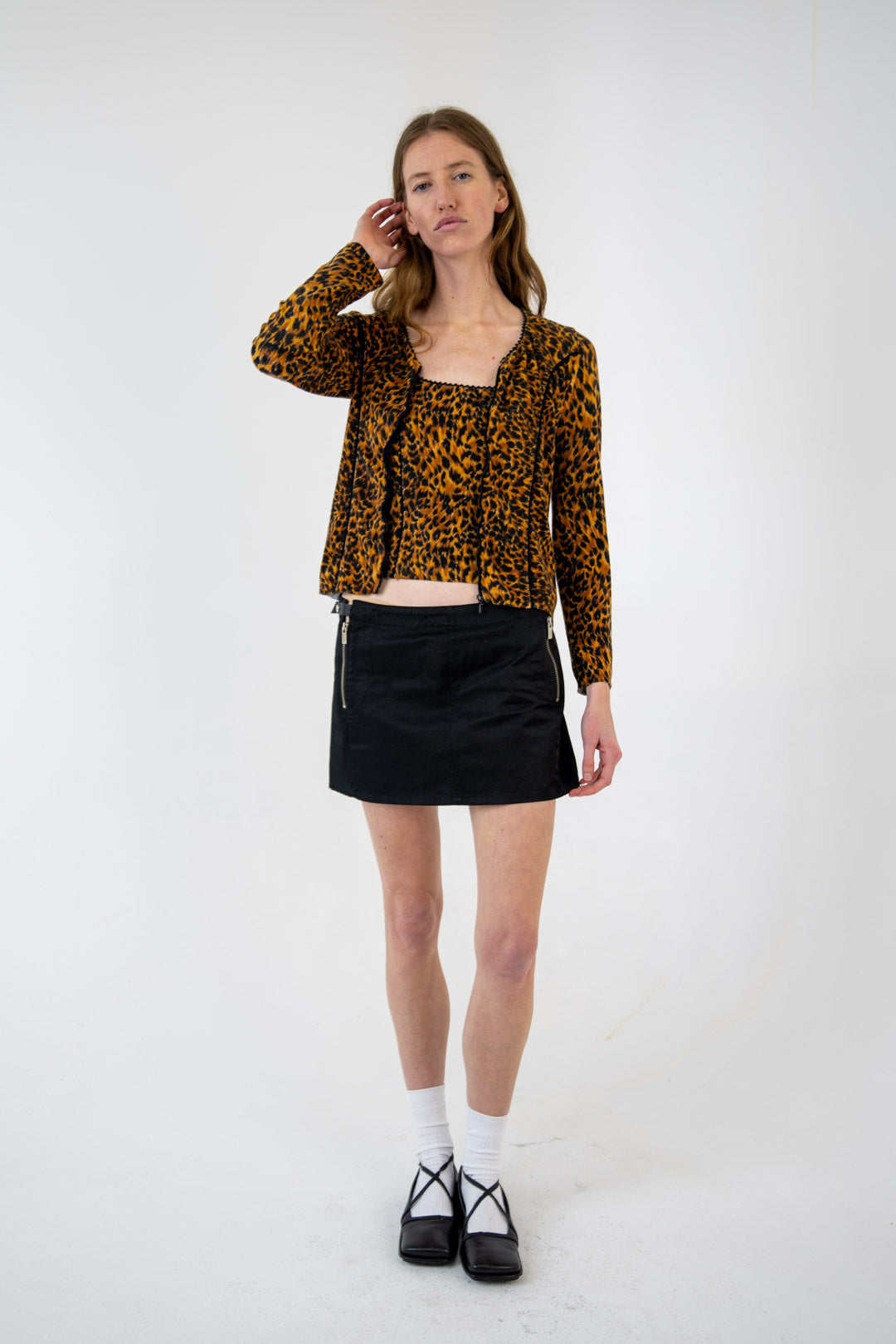 Diesel Zip Miniskirt