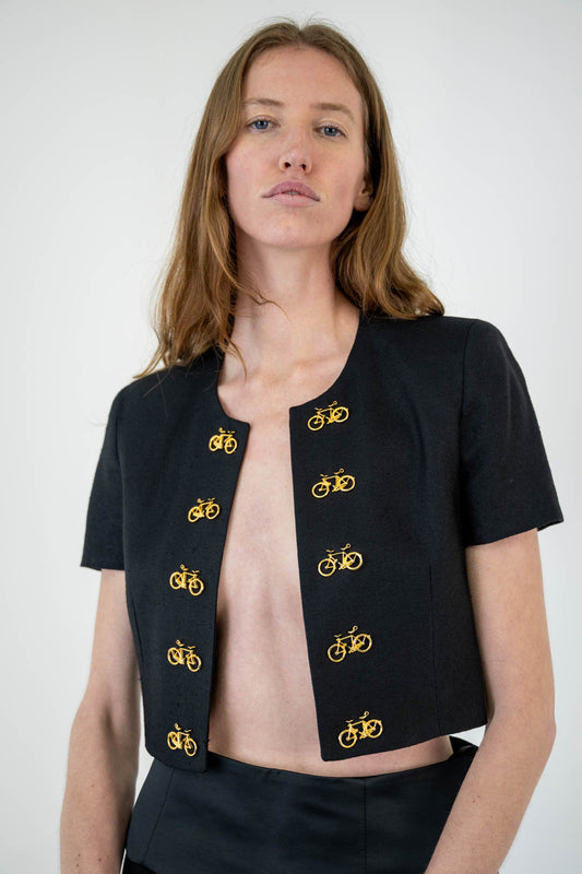 Moschino Bicycle Cropped Jacket