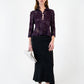 Yves Saint Laurent Plum Lace Top