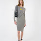 Patrizia Pepe Monochrome Striped Dress