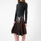 Carla G. Chicory Flounce Skirt