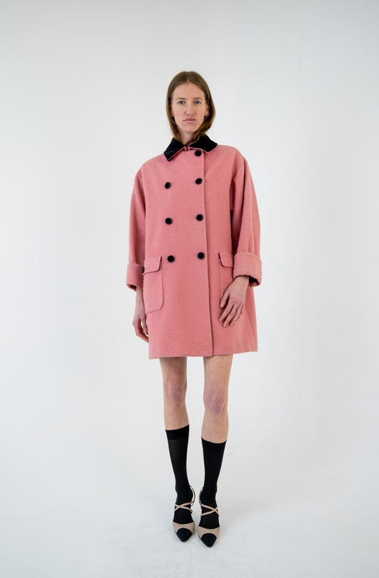 Valentino Peony Wool Peacoat
