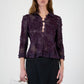 Yves Saint Laurent Plum Lace Top
