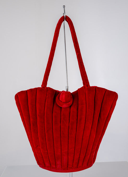 Marion Godart Scarlet Velvet Purse