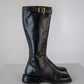 Leather Square Toe Boots (38)