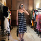 Supérior Silk Polka Dot Dress