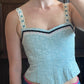 Sky Blue Corset Top