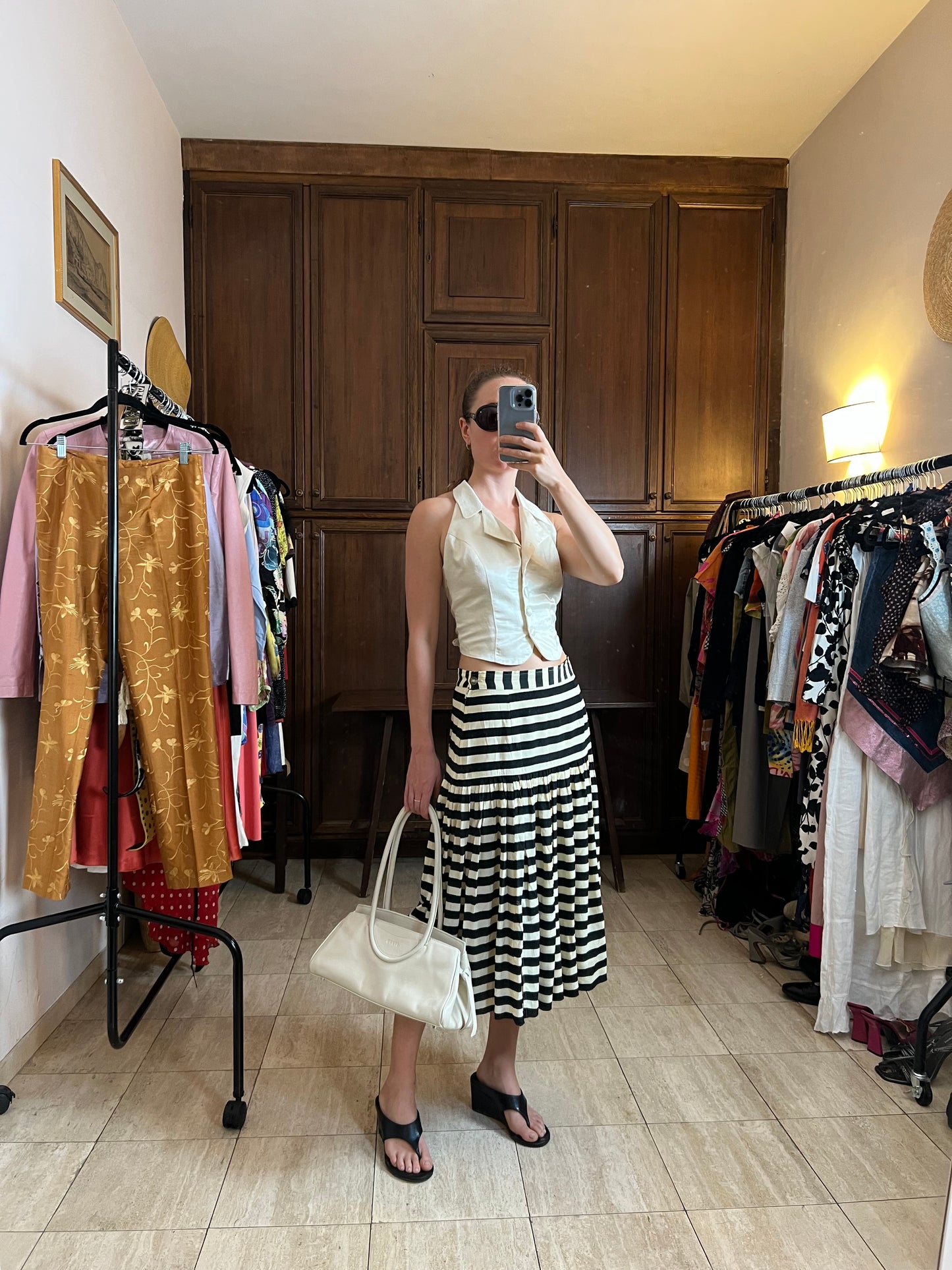 Zebra Stripe Skirt
