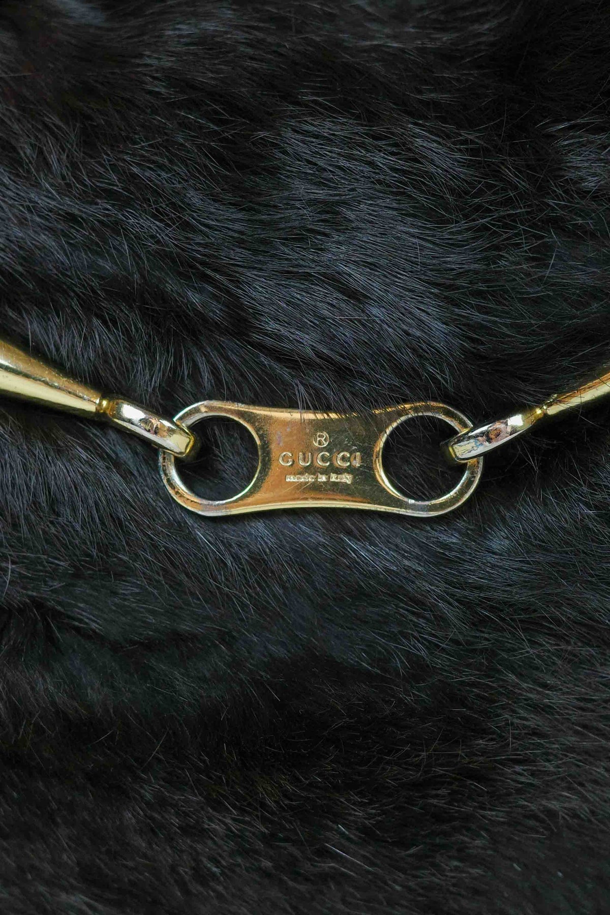 Gucci Cioccolato Fur Bag
