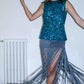 Stone Suede Fringe Skirt