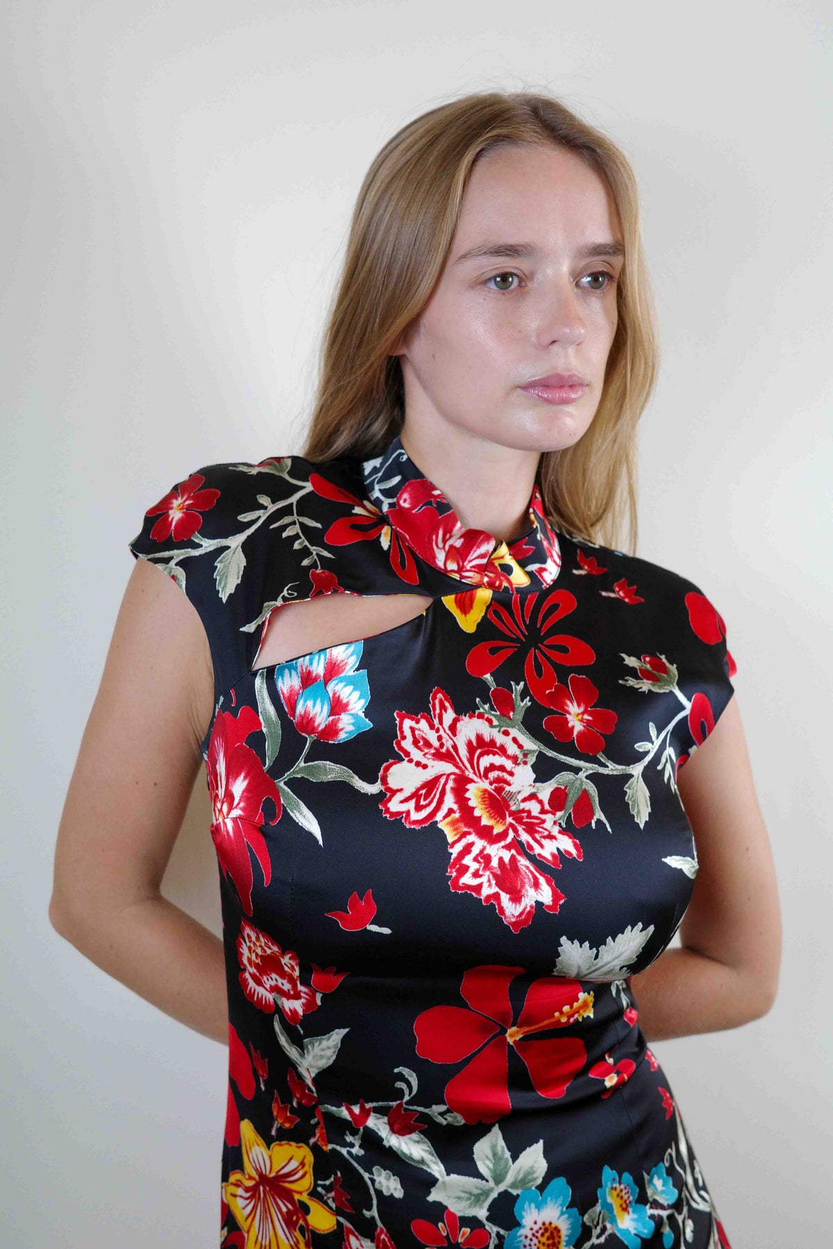 Flavio Castellani Floral Cheongsam