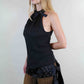 Richmond Silk Grommet Blouse