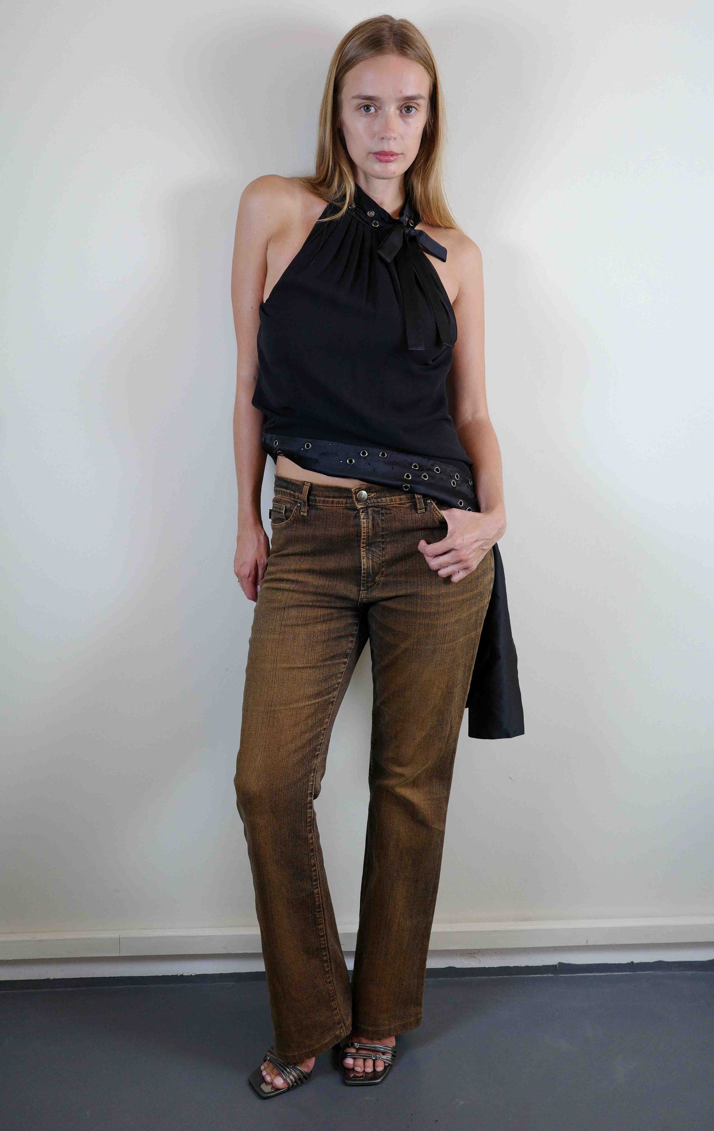 Just Cavalli Rust Flare Denim