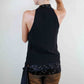 Richmond Silk Grommet Blouse