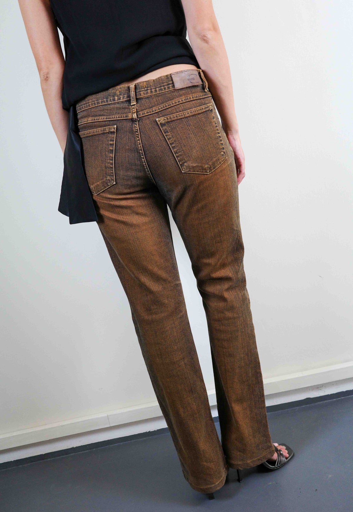 Just Cavalli Rust Flare Denim
