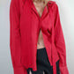 Miu Miu Scarlet Necktie Shirt