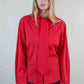 Miu Miu Scarlet Necktie Shirt