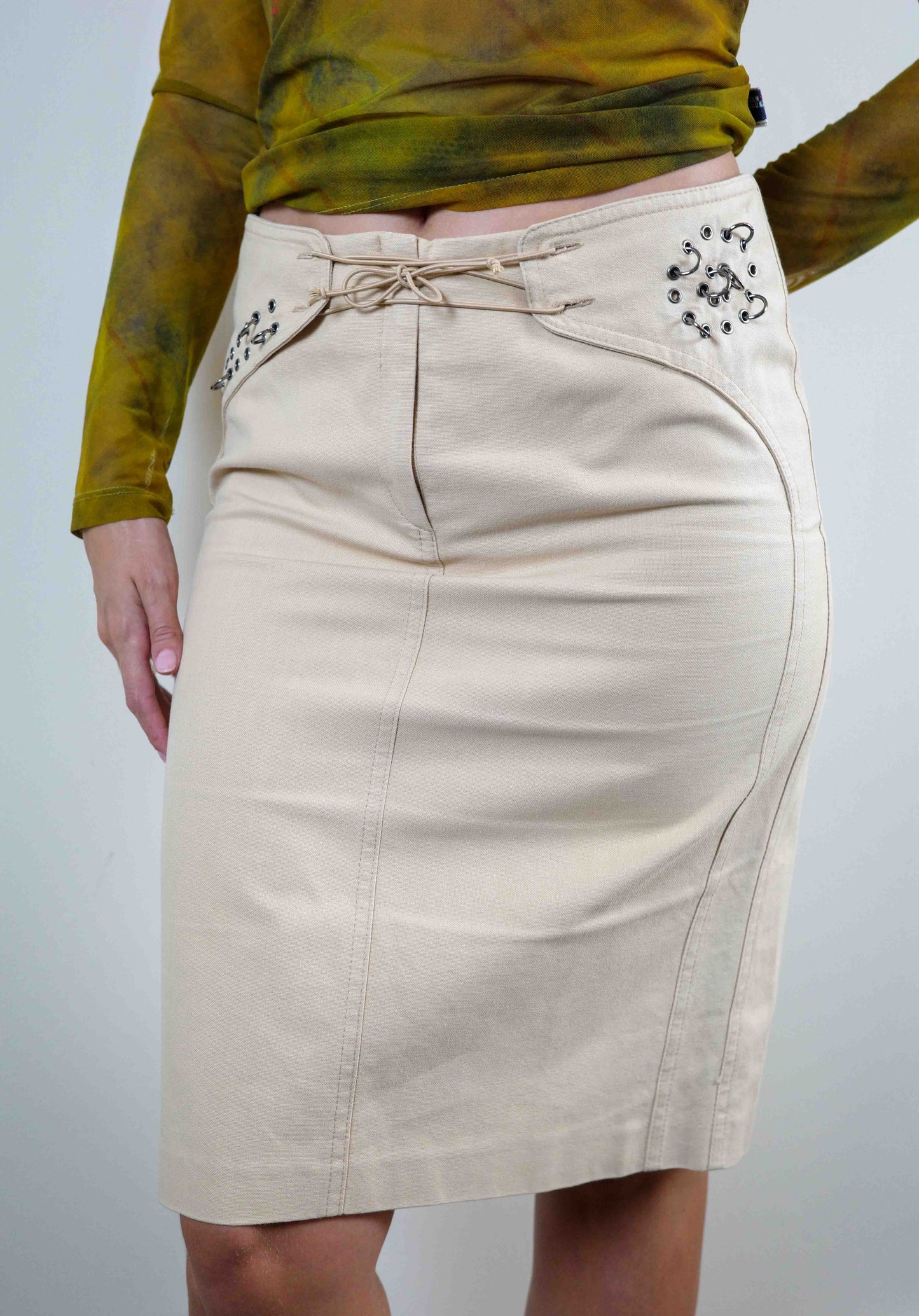 Vivienne Tyler Blush Pierced Skirt