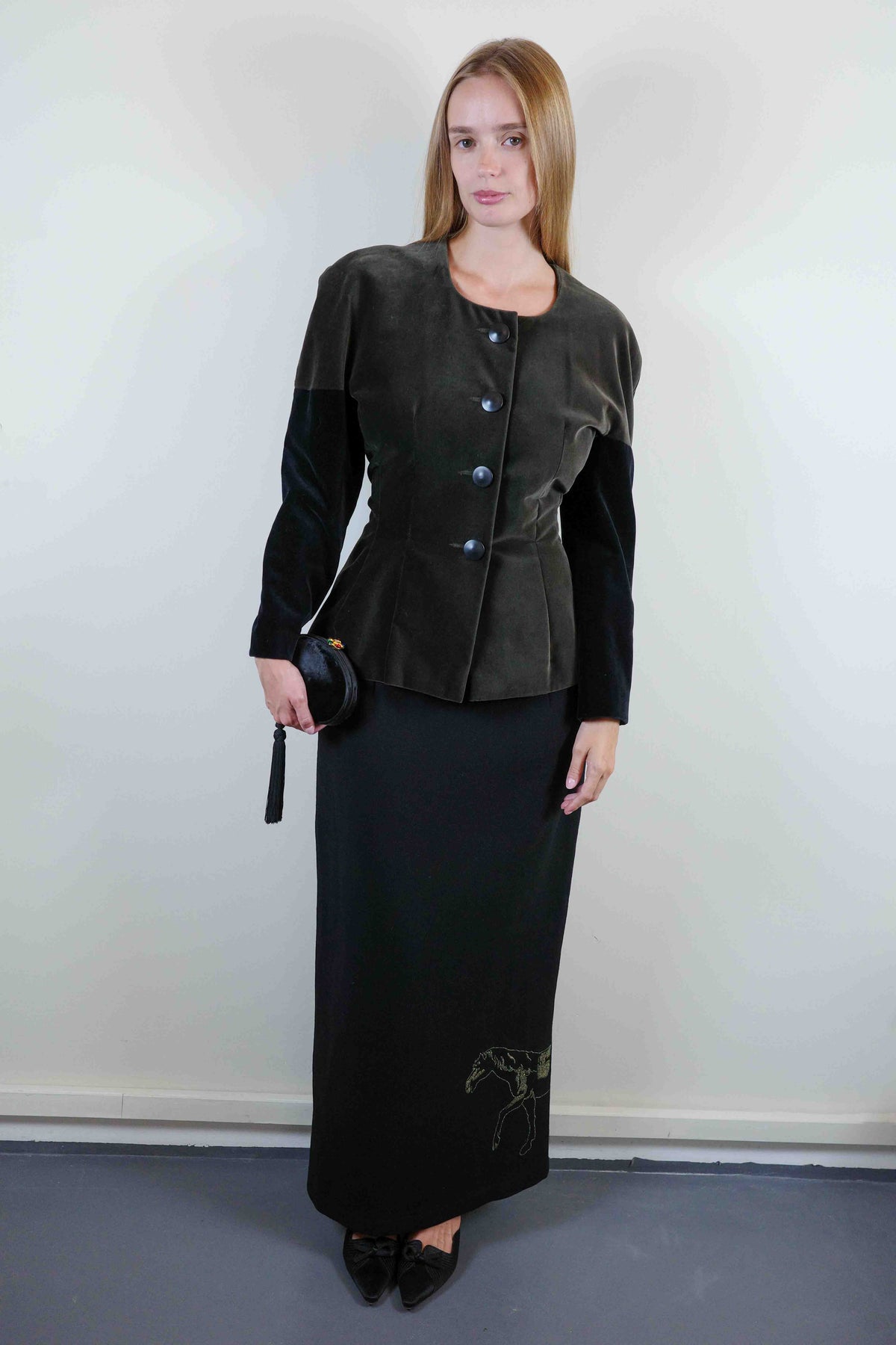 Gai Mattiolo Two-Tone Velvet Jacket