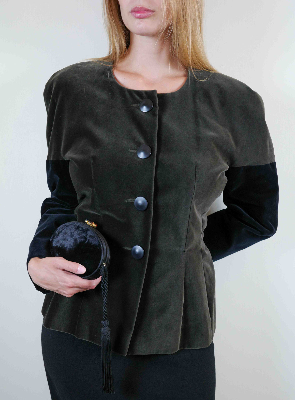 Gai Mattiolo Two-Tone Velvet Jacket