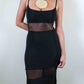 Città  by Roman's Mesh Panel Dress