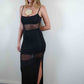 Città  by Roman's Mesh Panel Dress