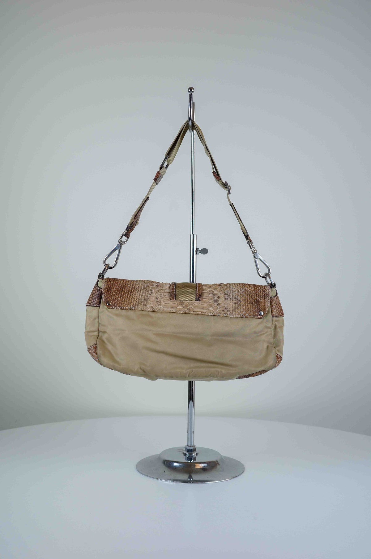 Prada Fawn Python Purse