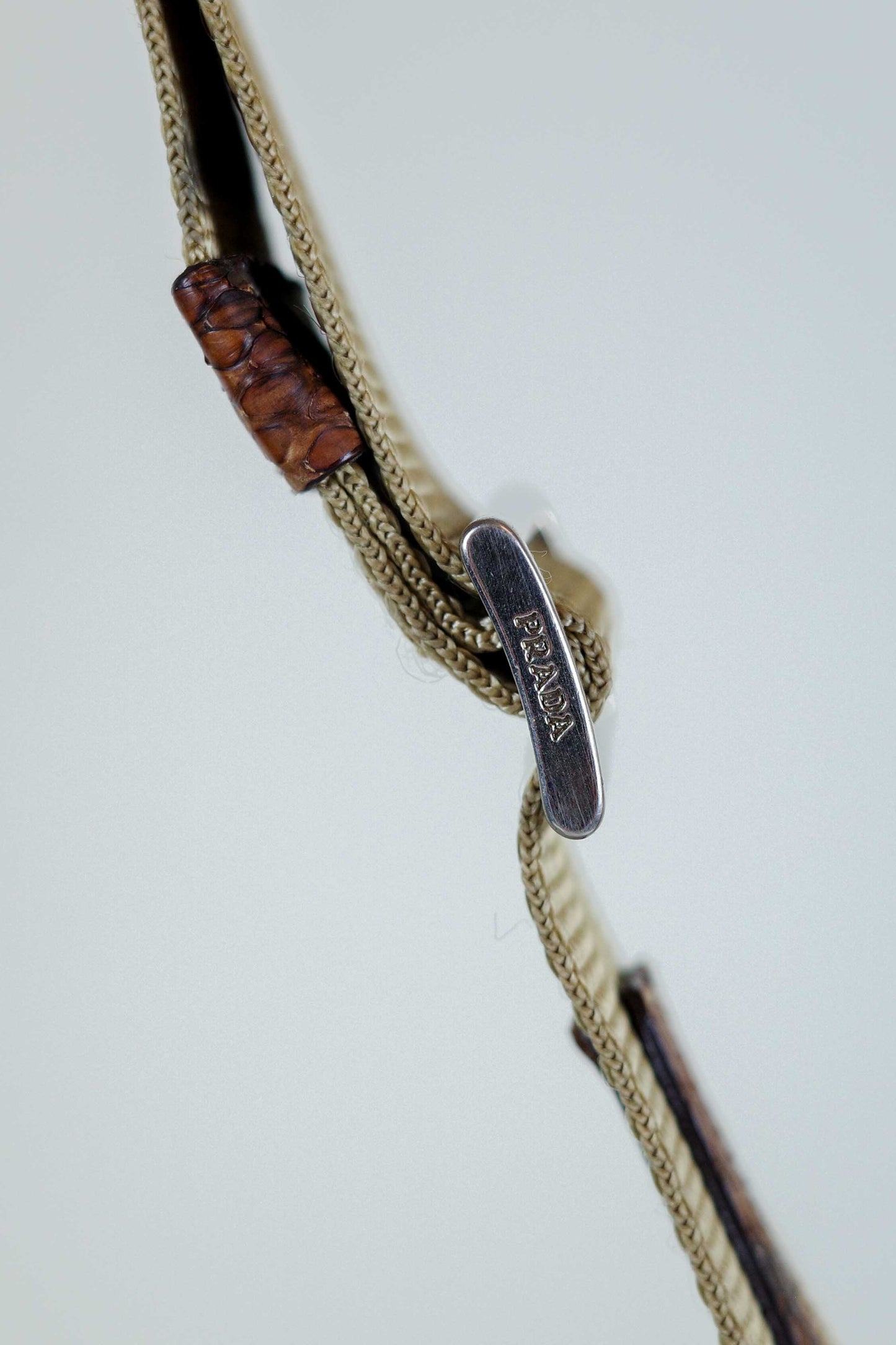 Prada Fawn Python Purse