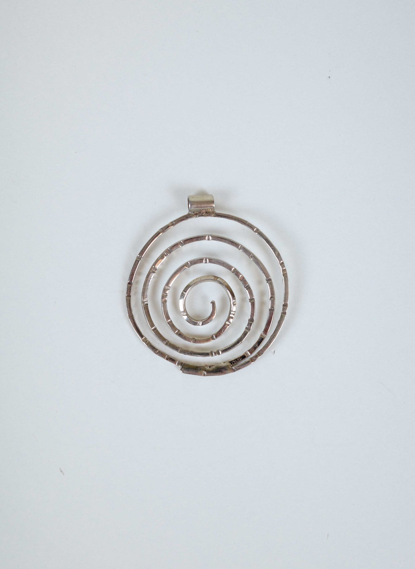 Silver Spiral Pendant