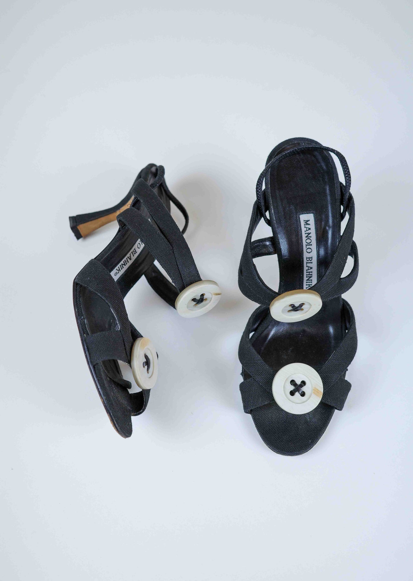 Manolo Blahnik Button Slingbacks | 37