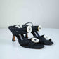 Manolo Blahnik Button Slingbacks | 37