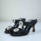 Manolo Blahnik Button Slingbacks | 37