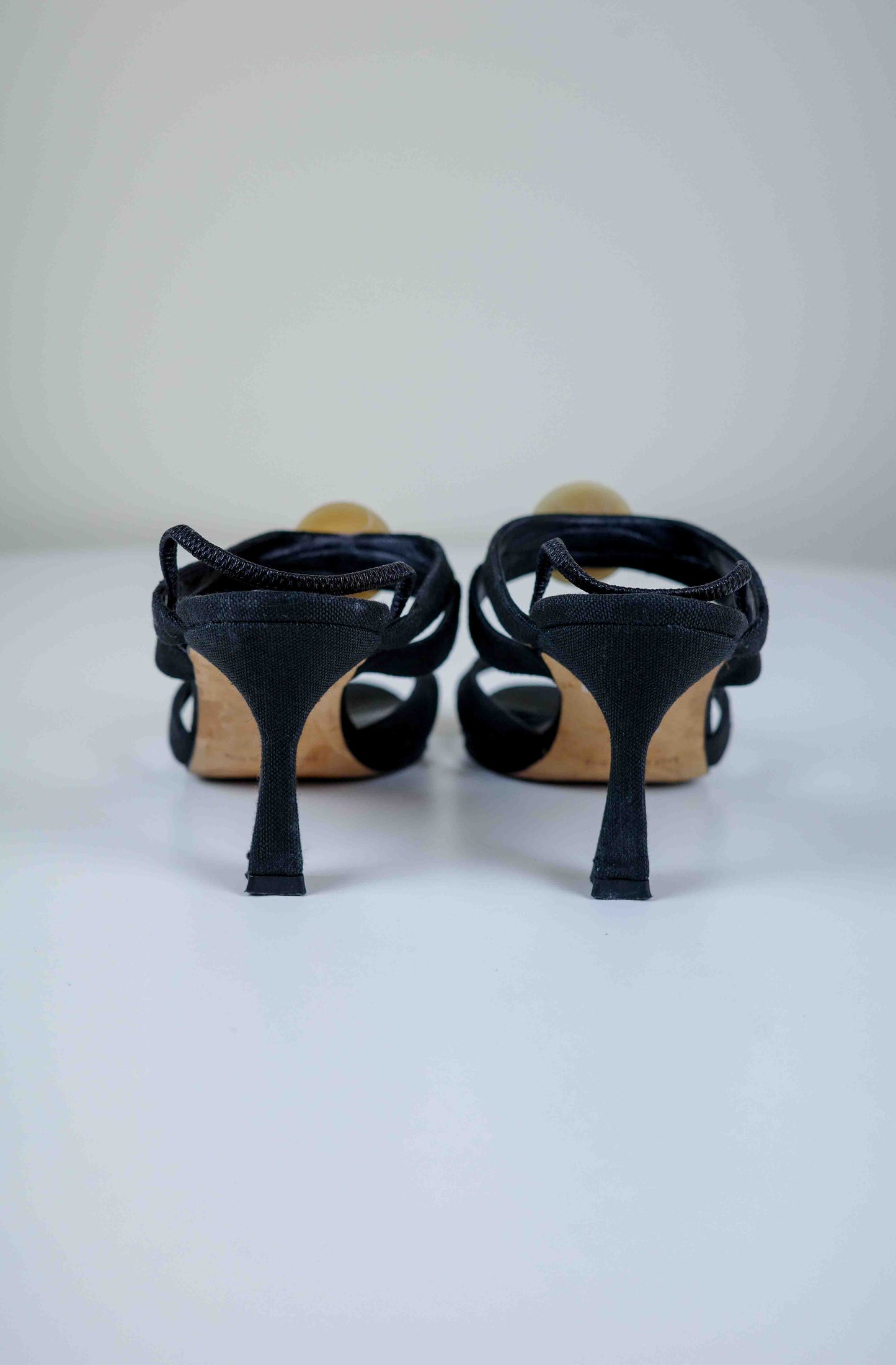 Manolo Blahnik Button Slingbacks | 37