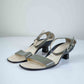 Prada Oyster Leather Sandals | 40