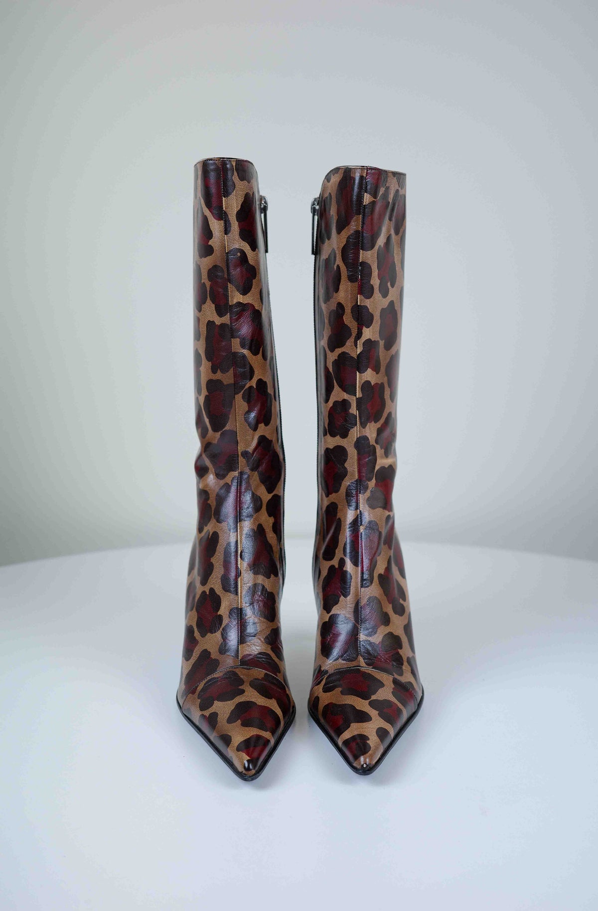 Luciano Padovan Leopard Leather Boots | 37
