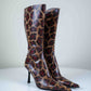 Luciano Padovan Leopard Leather Boots | 37