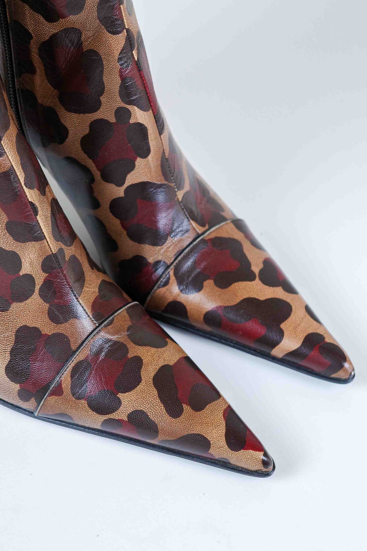 Luciano Padovan Leopard Leather Boots | 37