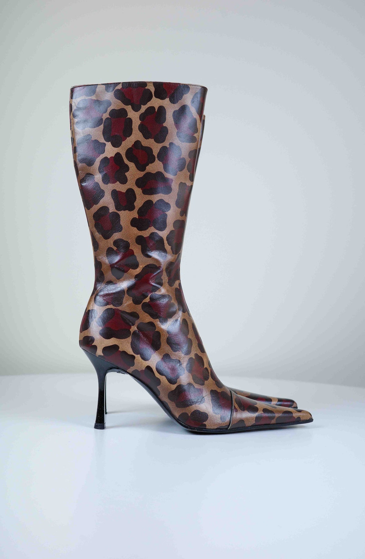 Luciano Padovan Leopard Leather Boots | 37
