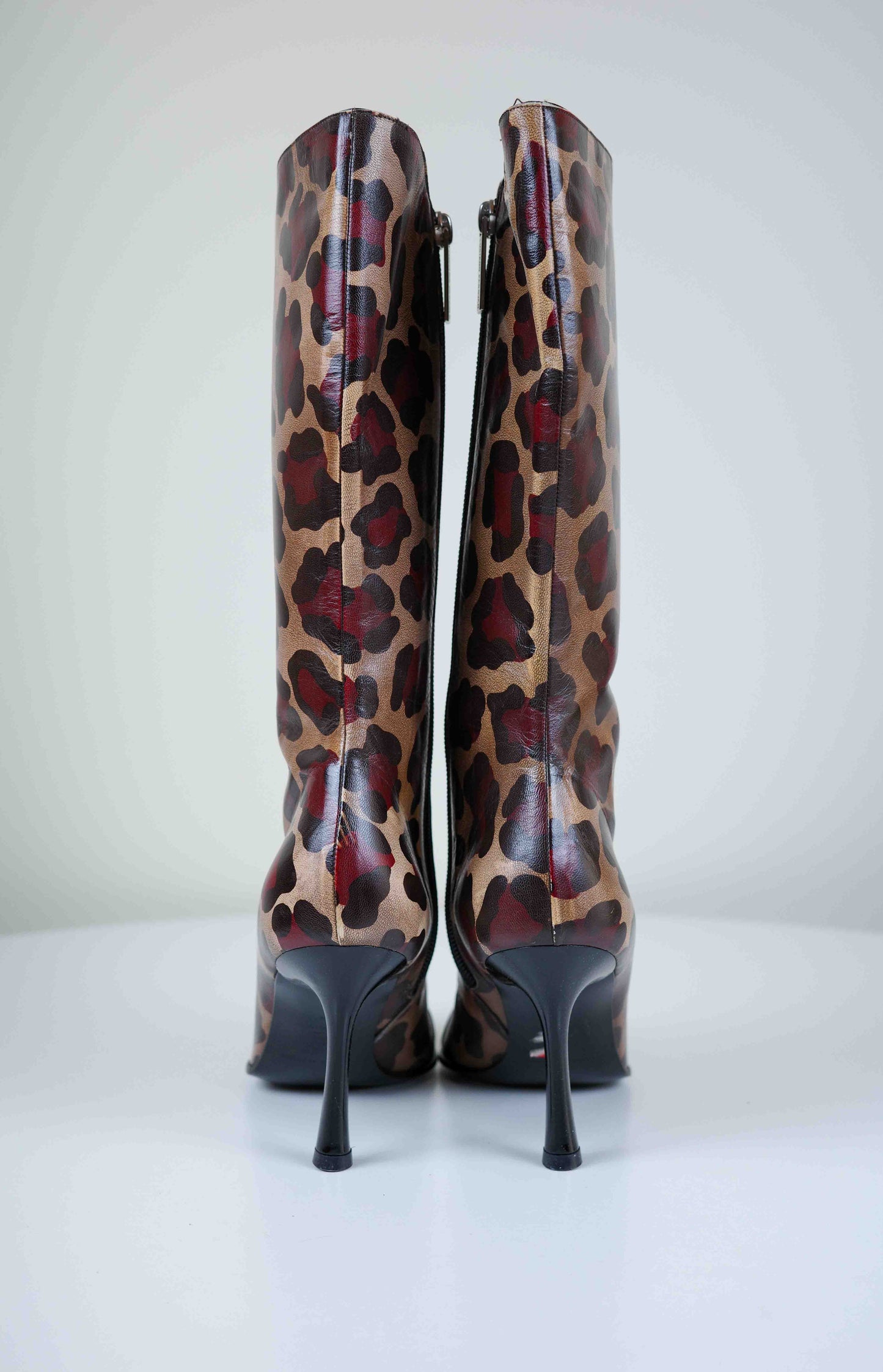 Luciano Padovan Leopard Leather Boots | 37
