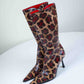 Luciano Padovan Leopard Leather Boots | 37