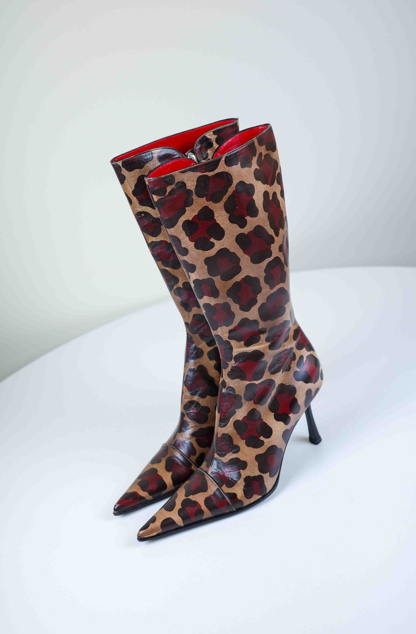 Luciano Padovan Leopard Leather Boots | 37