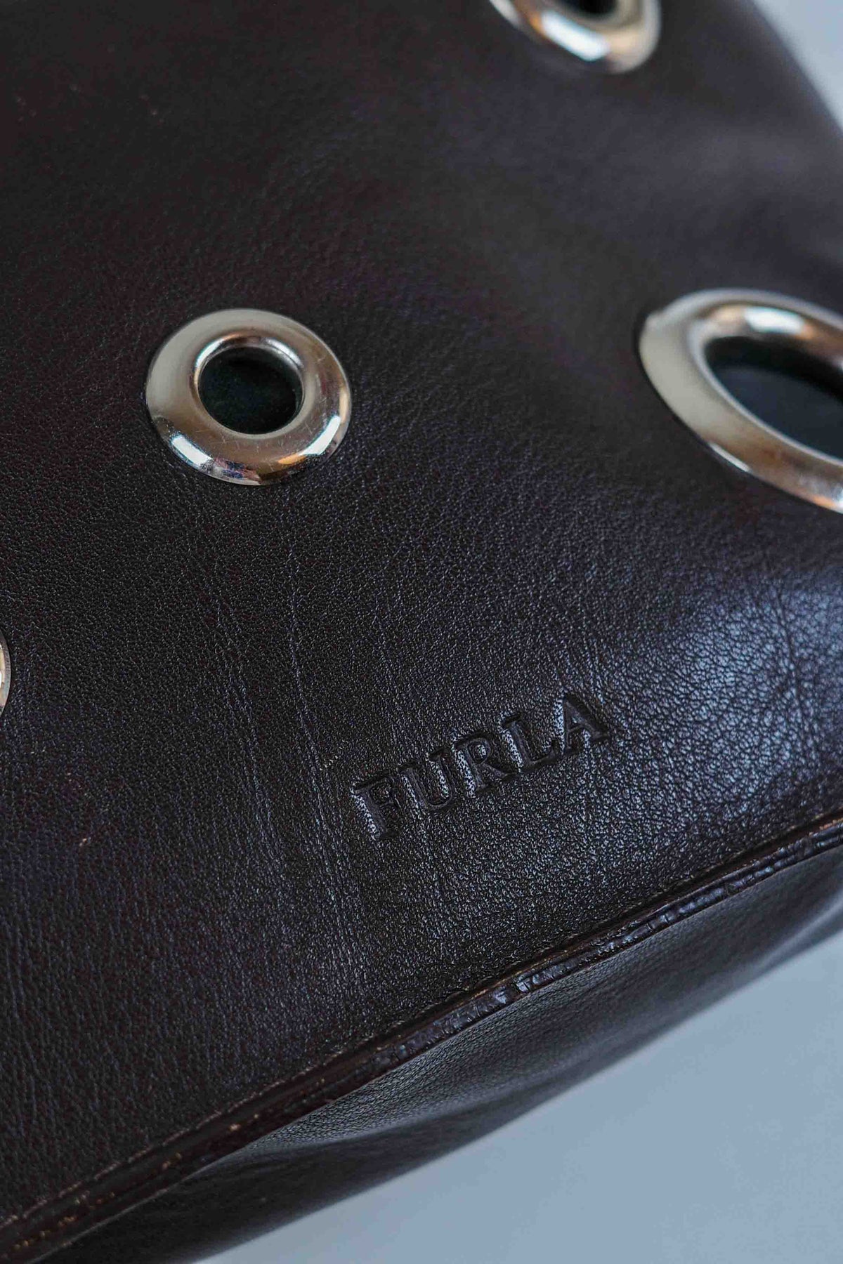 Furla Leather Grommet Purse