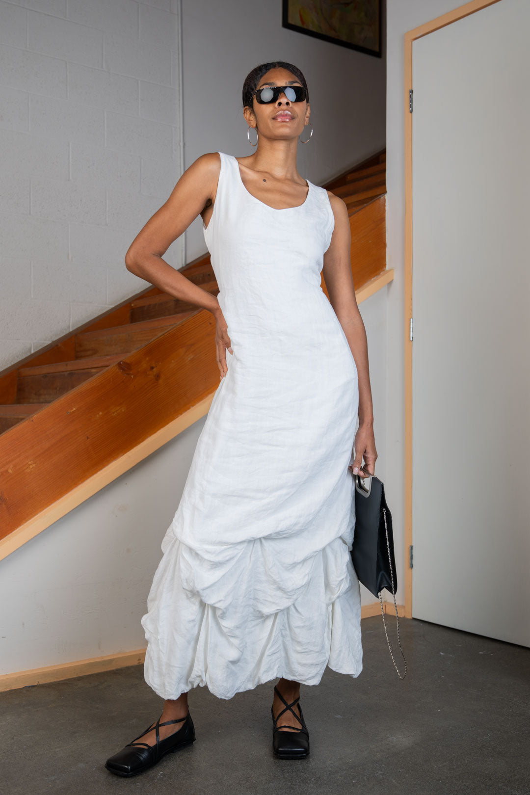 Momento Linen Tiered Dress