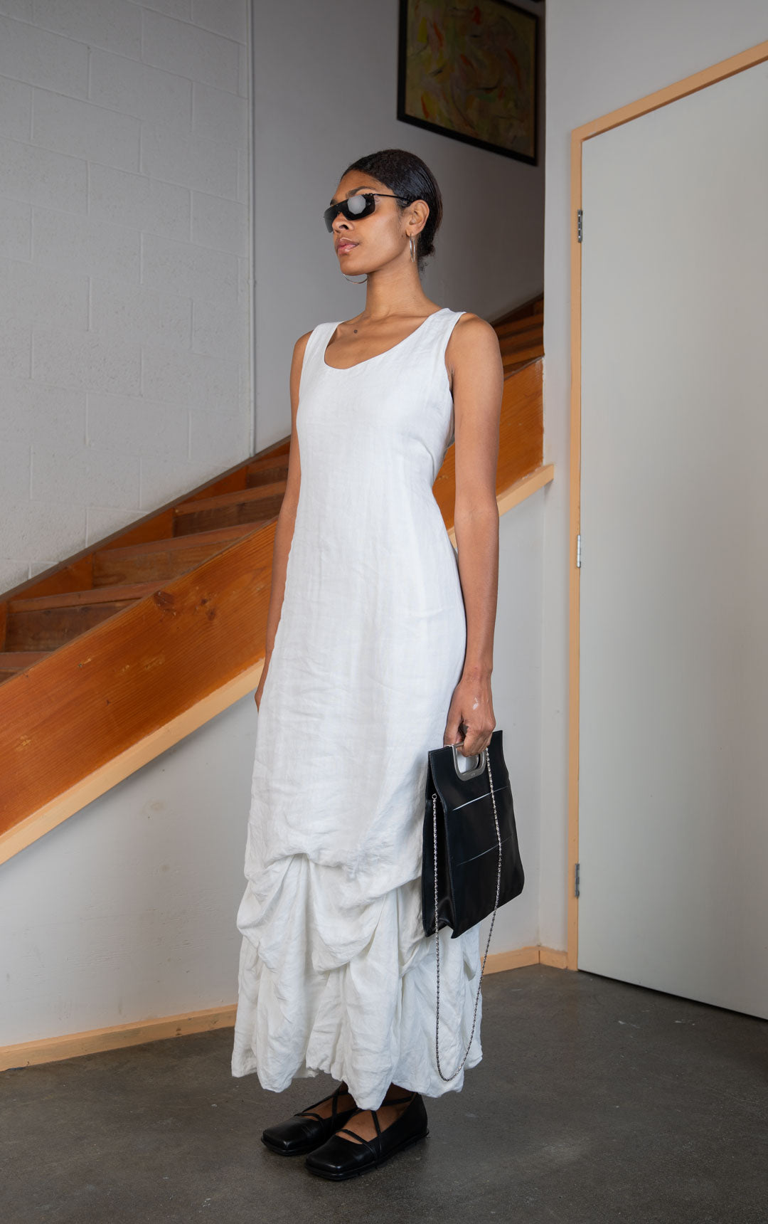 Momento Linen Tiered Dress