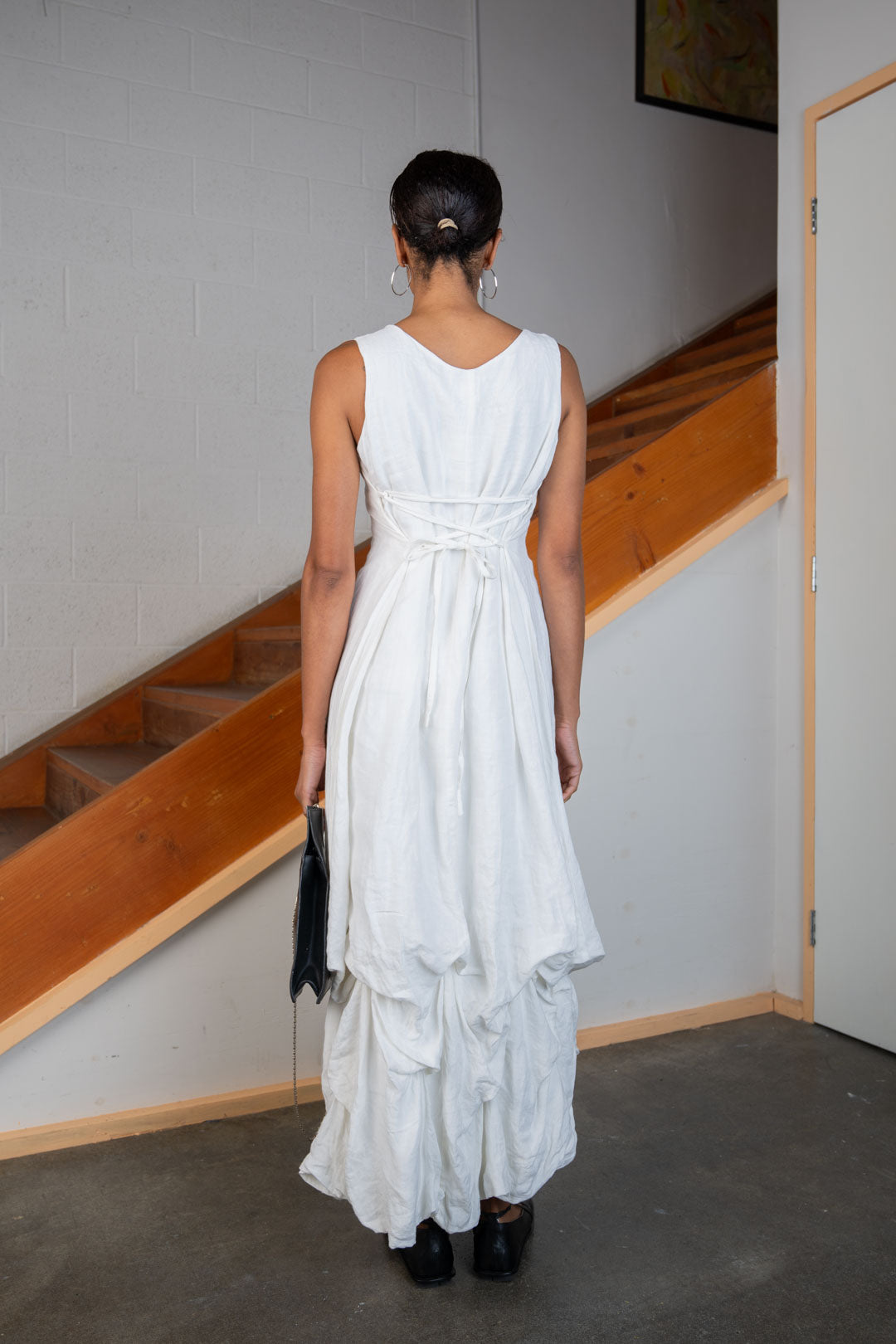 Momento Linen Tiered Dress