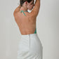 Bianco Leather Skirt