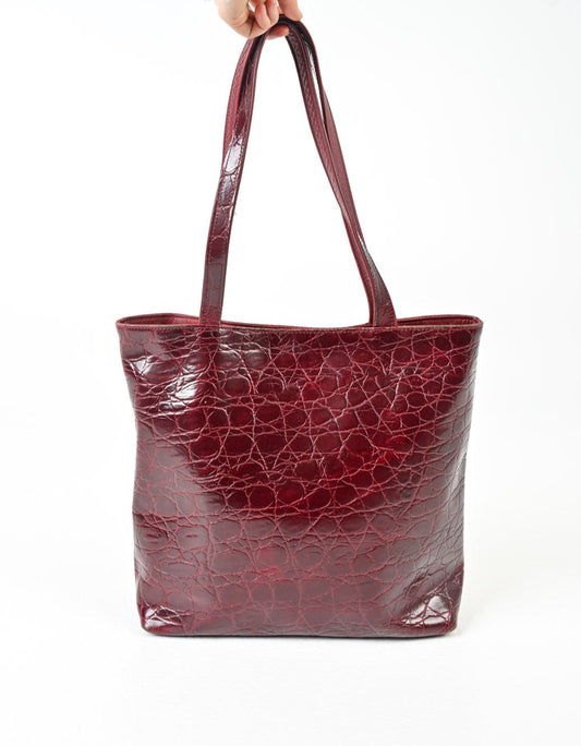 Mulberry Faux Croc Tote