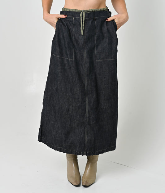 Marithé et François Girbaud Denim Utility Skirt